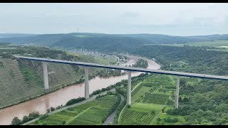 Risse in der Moseltalbrücke der A61  Sonntag Vollsperrung  Warum und Wie  Winningen [upl. by Alphonsine]