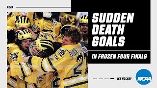 Every sudden death goal in Frozen Four finals since 1977 [upl. by Donelu]