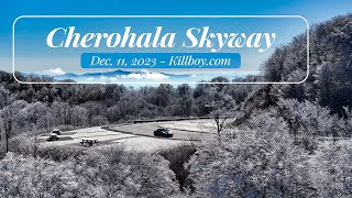 Cherohala Skyway Frost  Dec 11 2023 [upl. by Einnek]