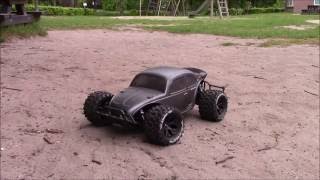 Losi SCTE with monster truck tires [upl. by Aerdnua]