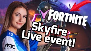 FORTNITE SKYFIRE LIVE EVENT REACTION  ItsSky [upl. by Annovoj]