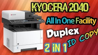 kyocera 2040 All facility duplex 2in1 id copy technical ahil [upl. by Assenna638]