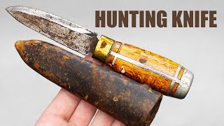 Old Scandinavian Hunting Knife Restoration [upl. by Petite]