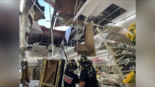 Northside Hobby Lobby roof collapses [upl. by Annaicul]