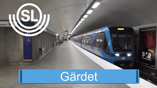 Tunnelbanestationen Gärdet i Stockholm [upl. by Kauffmann]