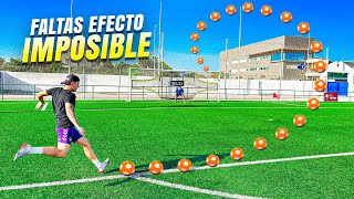 ⚽ FALTAS con BALÓN EFECTO IMPOSIBLE 😵 ¡Retos de Fútbol [upl. by Victoir881]