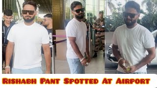 Delhi Capitals Captain Hitman Rishabh Pant Spotted At Mumbai Airport😍🔥♥️ [upl. by Ahsennek]