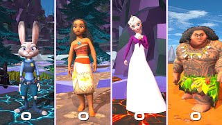 Zootopia Vs Moana Vs Elsa Vs Maui in DANCE Arena  Try Everything How Far Ill Go Let It Go Frozen [upl. by Adnohs]