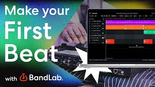 How to make your first beat using BandLabs free web Studio BandLab Tutorial [upl. by Annawik794]