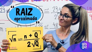 RAIZ QUADRADA APROXIMADA  RAIZ QUADRADA NÃO EXATA  \Prof Gis [upl. by Patsy]