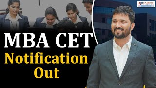 MBA CET NOTIFICATION UPDATE [upl. by Talbott]