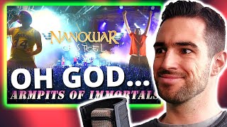 🤐THAT SMELLNANOWAR OF STEEL  Armpits Of Immortals Official Video  Napalm Records║REACTION [upl. by Vange]