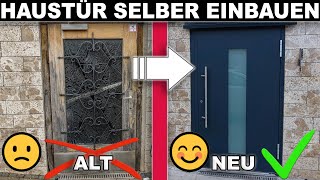 Haustür selber einbauen 👍 Ich tausche alt gegen neu🛠 [upl. by Libenson]