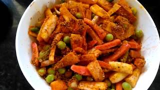 गाजर मूली मटर का अचार Carrot Radish Peas Pickle [upl. by Rabaj]