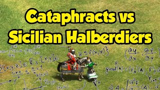 The Most Complex Calculation in AoE2 Cataphracts vs Sicilian Halberdiers [upl. by Anjela]