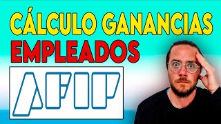 CÁLCULO RETENCION IMPUESTO a las GANANCIAS EMPLEADOS en RELACION de DEPENDENCIA FÁCIL AFIP [upl. by Rexanna]