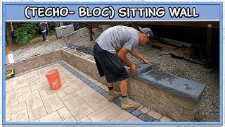 Finishing a Curved Paver Patio amp Building a Sitting Wall [upl. by Hashim]