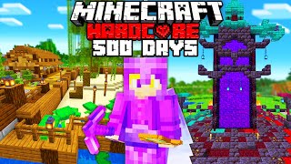 I Survived 500 Days in Hardcore Minecraft Heres What Happened [upl. by Elyad]