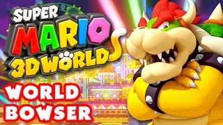 Super Mario 3D World  World Bowser 100 Nintendo Wii U Gameplay Walkthrough [upl. by Attennyl746]