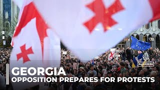 Georgia political crisis Opposition prepares for fresh wave of protests [upl. by Ennayt]