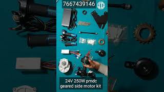 24V 250W electric cycle Conversion kit  electric cycle gear motor kit for Desi cycle automobile [upl. by Hoon]