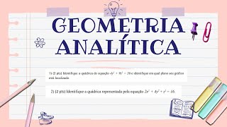 QUÁDRICAS matematica geometria analítica [upl. by Emaj]