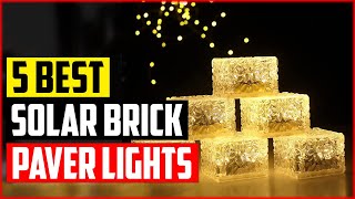 Top 5 Best Solar Brick Paver Lights Reviews in 2023 [upl. by Stulin]