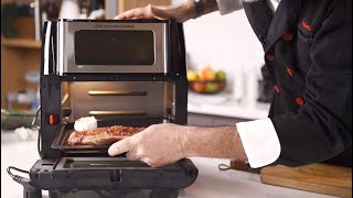 Paprika and Tarragon Steak with Gratin Dauphinois using Baumann Living Air Fryer XR [upl. by Ahcarb]