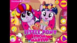 My Little Pony Games  My Little Pony Prom Dress Up Game [upl. by Esilana]