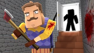 Minecraft  HELLO NEIGHBOR ‹ ABRI A PORTA SECRETA DO VIZINHO › [upl. by Eiloj]