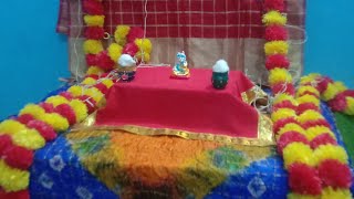 जनमाषटमी की सजावट का झटपट तरीका janmashtamidecoration easydecor janmashtamispecial janmashtami [upl. by Tse]