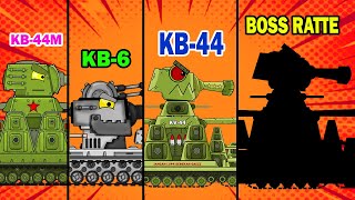 KB44 GERAND VS KB44M HOMEANIMATIONS  Мультики про танки [upl. by Nrubliw480]