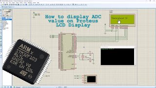 stm32f103r6 Proteus 20x4 Crystal LCD Display [upl. by Croydon968]