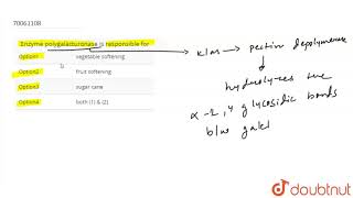 Enzyme polygalacturonase is responsible for [upl. by Airegin]