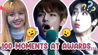 100 ICONIC Moments at KPOP Award Ceremonies [upl. by Emmit611]