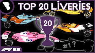 F1 23 TOP 20 BEST LIVERIES [upl. by Parlin]