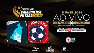 CAMPEONATO CATARINENSE SÉRIE OURO 2024  1ª FASE  São Francisco Futsal X Joaçaba Futsal [upl. by Hufnagel]