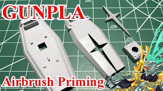 How to Airbrush Gunpla Part Priming [upl. by Ajile]