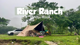 New Tent New Friends  Cozy Camping by the River  DOD One Pole RX Pyramid Tent L  River Ranch PH [upl. by Eatnahc483]