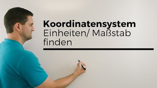 Koordinatensystem EinheitenMaßstab finden Lineare Funktion Wertetabelle  Mathe by Daniel Jung [upl. by Assili385]