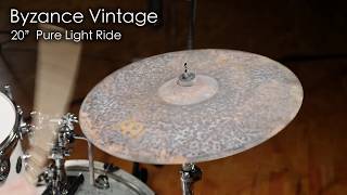 Meinl Cymbals B20VPLR Byzance 20quot Vintage Pure Light Ride Cymbal [upl. by Ramgad]