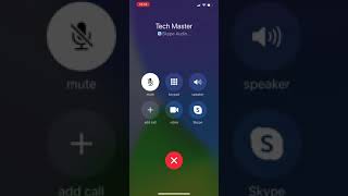 Skype Incoming Calls iOS 15 [upl. by Einttirb]