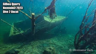 Gilboa Quarry November 2023 Dive 2 Uncut Ft Aerial Dive [upl. by Eirollam]