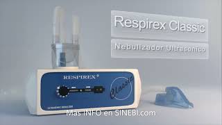 Nebulizador Ultrasonico Respirex Classic Clasico o Profesional Temporizado SINEBI [upl. by Hiram]