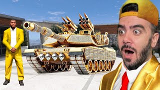 TANKA DOKUNDUM ALTIN ELMAS TANK OLDU  GTA 5 MODS [upl. by Gellman]