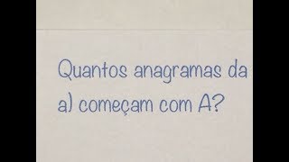 MFUNA  AC5  A quantidade de anagramas sabendo como começa e como termina [upl. by Martineau]