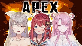 【Apex】人生首次打配！所以實際上是帶娃大會 w正面少女【花咲くれは】 [upl. by Azilanna940]