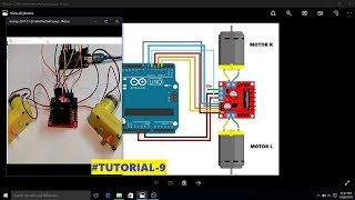 153 Circuit Connections Interfacing L298N with Arduino using Matalb GUI Part 4 [upl. by Sternick]