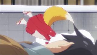 Meddlesome Kitsune Senkosan Scene Senko dives into snow [upl. by Gen]