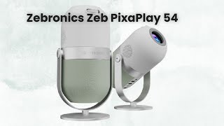 Zebronics Zeb PixaPlay 54 Smart LED Projector  Review Full Specifications [upl. by Gaillard]